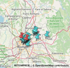Mappa Via Luigi Settembrini, 00013 Roma RM, Italia (10.48)