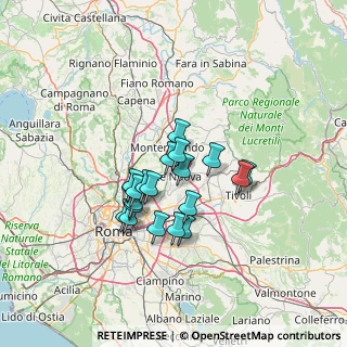 Mappa Via Luigi Settembrini, 00013 Roma RM, Italia (10.8195)