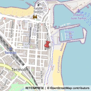 Mappa Via Carlo del Croix, 5, 86039 Termoli, Campobasso (Molise)