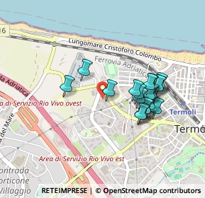 Mappa Via Cile, 86039 Termoli CB, Italia (0.4175)