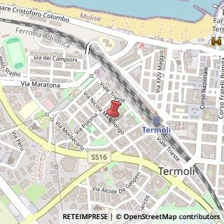 Mappa Via Nicola Mascilongo, 18, 86039 Termoli, Campobasso (Molise)