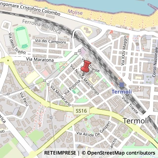 Mappa Via Nicola Mascilongo, 73, 86039 Termoli, Campobasso (Molise)