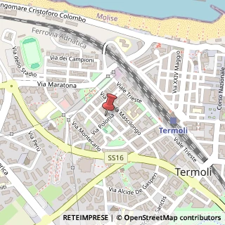 Mappa Via Inghilterra, 22, 86039 Termoli, Campobasso (Molise)