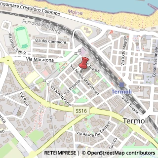 Mappa Via Nicola Mascilongo, 77, 86039 Termoli, Campobasso (Molise)