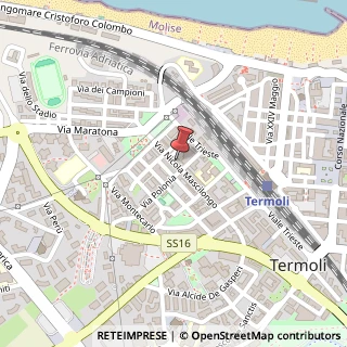 Mappa Via Nicola Mascilongo,  79, 86039 Termoli, Campobasso (Molise)