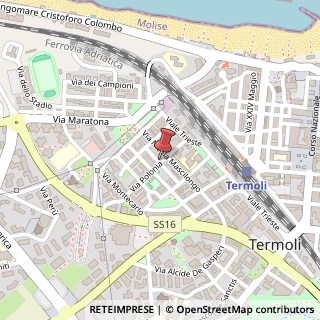 Mappa Via Belgio, 22, 86039 Termoli, Campobasso (Molise)