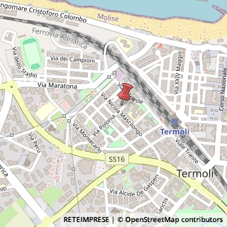 Mappa Via Polonia, 21, 86039 Termoli, Campobasso (Molise)