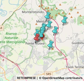 Mappa Via Giacomo Leopardi, 00013 Fonte Nuova RM, Italia (2.00917)