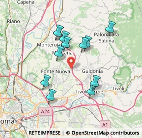 Mappa Via Alessandro Volta, 00013 Santa Lucia RM, Italia (6.86833)