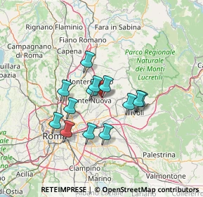 Mappa Via Monte Bianco, 00013 Santa Lucia RM, Italia (11.35846)