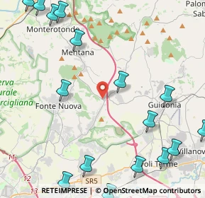 Mappa Via Alessandro Volta, 00013 Santa Lucia RM, Italia (6.50813)