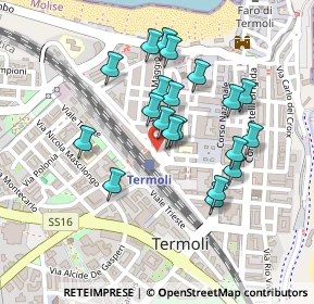 Mappa Via Giuseppe Garibaldi, 86039 Termoli CB, Italia (0.209)