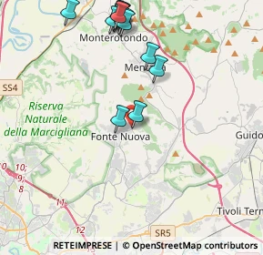 Mappa Via Salvatoretto, 00043 Fonte Nuova RM, Italia (4.85154)