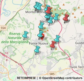 Mappa Via Salvatoretto, 00043 Fonte Nuova RM, Italia (3.889)