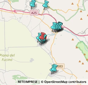 Mappa Via Vittorio Bachelet, 67058 San Benedetto dei Marsi AQ, Italia (3.022)