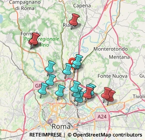 Mappa Via Pomonte, 00138 Roma RM, Italia (7.5365)