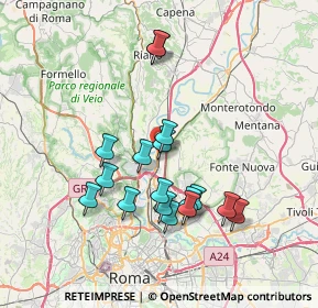 Mappa Salaria, 00138 Settebagni RM, Italia (7.02471)