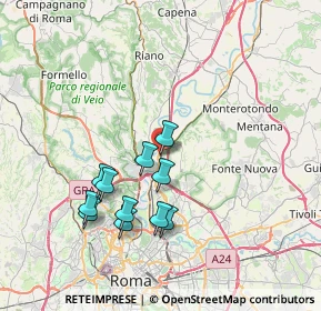 Mappa Salaria, 00138 Settebagni RM, Italia (7.25273)