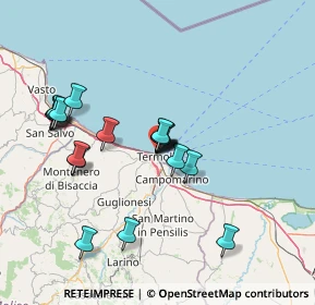 Mappa Piazza Bisceglie, 86039 Termoli CB, Italia (13.642)