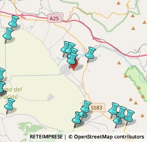 Mappa Via Cardito, 67058 San Benedetto dei Marsi AQ, Italia (6.1155)