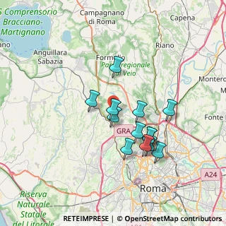 Mappa Via Anna Foà, 00123 Roma RM, Italia (6.43615)