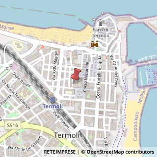 Mappa Via Saverio Cannarsa, 21, 86039 Termoli, Campobasso (Molise)