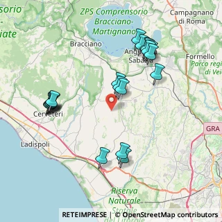 Mappa Via Casale di Tragliatella, 00054 Fiumicino RM, Italia (8.763)
