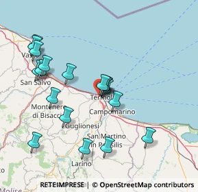 Mappa Via Bolivia, 86039 Termoli CB, Italia (16.08944)