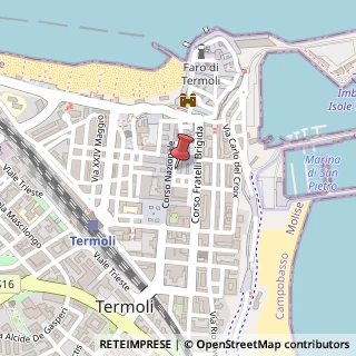 Mappa Via Antonio D'Andrea, 13, 86039 Termoli, Campobasso (Molise)
