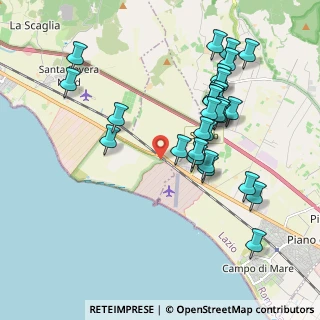 Mappa Via dell'Aeroporto di Furbara, 00058 Santa Marinella RM, Italia (2.0931)