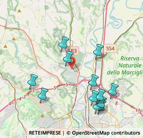 Mappa Via della Giustiniana, 00100 Roma RM, Italia (4.45583)