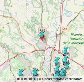 Mappa Via della Giustiniana, 00100 Roma RM, Italia (7.207)