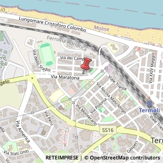 Mappa Via Maratona, 0, 86039 Termoli CB, Italia, 86039 Termoli, Campobasso (Molise)