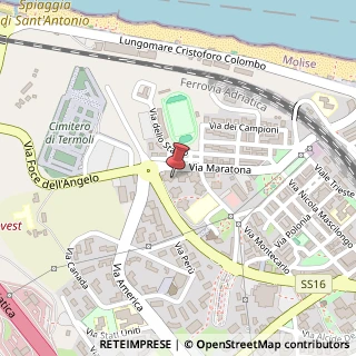 Mappa Via Maratona, 5, 86039 Termoli, Campobasso (Molise)