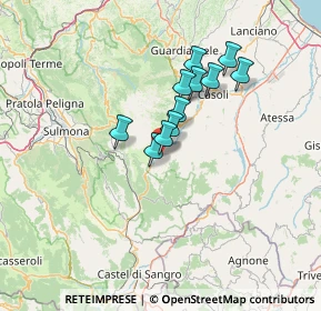 Mappa Via Giuseppe Mazzini, 66010 Lettopalena CH, Italia (10.52545)