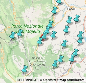Mappa Via Giuseppe Mazzini, 66010 Lettopalena CH, Italia (9.6905)