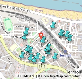 Mappa Via Caduti di Tutte le Guerre, 86039 Termoli CB, Italia (0.2525)