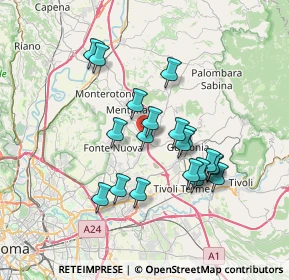 Mappa Via delle Molette, 00013 Fonte Nuova RM, Italia (6.5905)