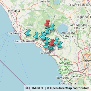 Mappa Via della Tomba, 00052 Cerveteri RM, Italia (7.60643)