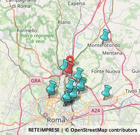 Mappa Vicolo delle Lucarie, 00138 Roma RM, Italia (7.38313)