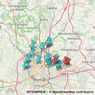 Mappa Via Sant'Antonio di Padova, 00138 Roma RM, Italia (7.36789)