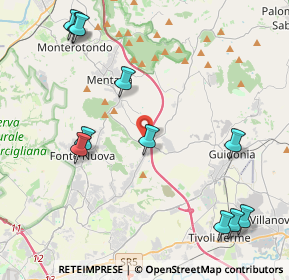 Mappa Via Degli Ulivi, 00013 Mentana RM, Italia (5.40727)