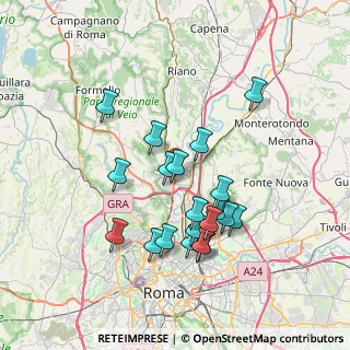 Mappa Via Pietro Davanzo, 00188 Roma RM, Italia (7.081)