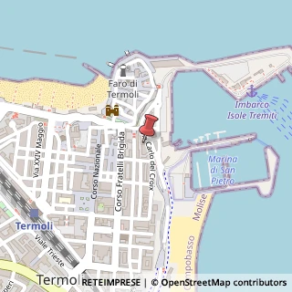 Mappa Via Carlo del Croix, 21, 86039 Termoli, Campobasso (Molise)