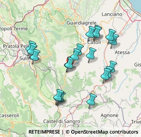 Mappa Via Francesco Paolo Michetti, 66010 Lettopalena CH, Italia (14.868)