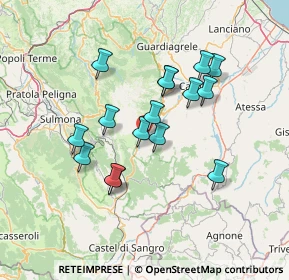 Mappa Via Francesco Paolo Michetti, 66010 Lettopalena CH, Italia (12.6625)