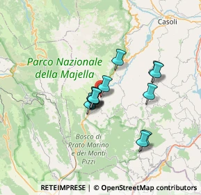 Mappa Via Francesco Paolo Michetti, 66010 Lettopalena CH, Italia (5.31538)