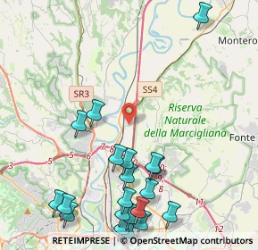 Mappa Via S. Quirico D'Orcia, 00138 Roma RM, Italia (5.742)