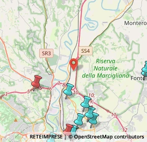 Mappa Via S. Quirico D'Orcia, 00138 Roma RM, Italia (6.62909)