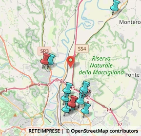 Mappa Via S. Quirico D'Orcia, 00138 Roma RM, Italia (4.72385)